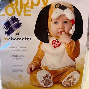 Incharacter Puppy Love Dog Costume Size 12-18 Months Brown